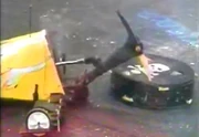Shrike hits the top of Spin Reaper.