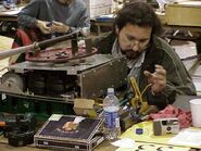 Bruce Switzer working on Wham! Bam! in the Pits of Season 5.0