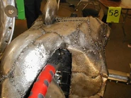 Close-up of Scrap Daddy 110's body work