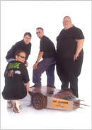 Team Ogre with their robot during Season 3.0.