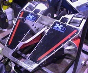 CUAD the Unmerciful in The Pits ahead of its fight.