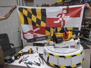 Doomba ahead of BattleBots filming.