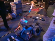 Tazbot backstage during Long Beach 1999.