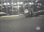 The view from Ogre's Slam Cam during its fight with Minion.