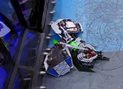 Vulcan strikes the underside of Saber.