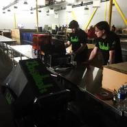 Basilisk and several team members in The Pits during the 2016 season.