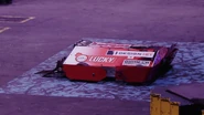 Lucky during BattleBots FaceOffs.