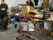 Tazbot undergoing maintenance.