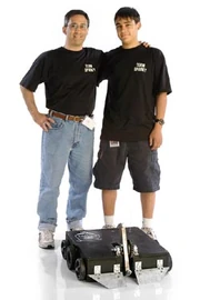 Lee and Hal Kohn with Sparky at Season 3