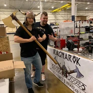 Chris.jpg (178 KB) Chris Rose in viking attire alongside Tim Rackley of Ragnarök.