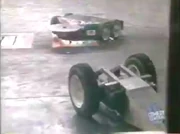 THWAK! gets stuck on the Spikestrip.