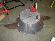 The Orlando Commando with its red flag on top