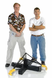 Tom Lombardi and Michael Clepper with Bust-O-Matic