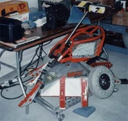 Tazbot backstage during the Las Vegas 1999 event.