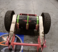 Axe Backwards at Robot Ruckus 2021.