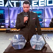 Faruq Tauheed with both Giant Bolt awards.