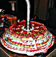 Megabyte in The Pits during the NPC Charity Open.