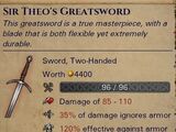 Уникальный двуручный меч