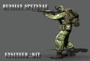 An early render of a Spetsnaz soldier.