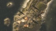B-25 Mitchells bombing Iwo Jima in Battlefield 1943.