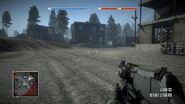 The AN94 in Battlefield: Bad Company in the multiplayer map Valley Run.