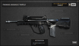 FAMAS on the customization menu.