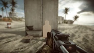 First-person view, note the lack of iron sights