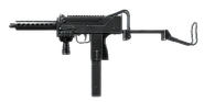 Beta weapon image, with a Heavy Barrel, Stubby Grip, and glitched Stock attached. The MAC-10 cannot equip foregrips in the game itself.