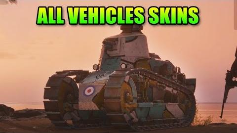 Battlefield 1 All Vehicle Skins