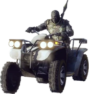 A Russian Engineer using the Quad Bike