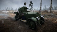Front of the RNAS Armored Car used by the Russian Empire
