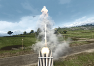 BM-23 firing rockets