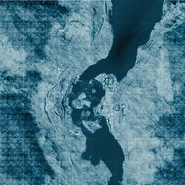 Satellite view of the map.