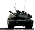 The background picture of the Abrams from in-game menu.