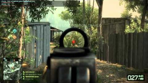 A gameplay, review, and recoil test video for the SCAR-L in Bad Company 2