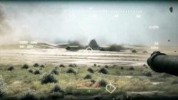 Mehrere T-72 Panzer am Horizont