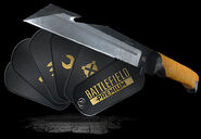 The ACB-90 knife and premium dog tags are a part of the Premium package.