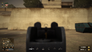 The view through the G3A4's iron sights.