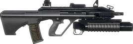 Steyr AUG mit Granatwerfer