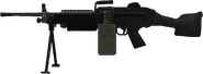 3D model of the M249 SAW in Battlefield 2