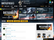 The previous layout of Battlelog.