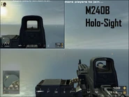 M240B with Holo-sights