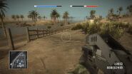 The SPAS12 in Battlefield: Bad Company in the multiplayer level Oasis