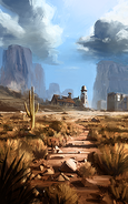 Desert map concept art