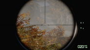 The view through the VSS Snaiperskaya Special's scope.