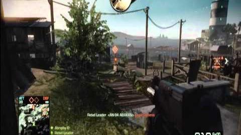 Gameplay with the AN-94 Abakan in Battlefield: Bad Company 2 at Valparaiso and Arica Harbor in Rush mode