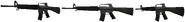 Renders of the M16A2 from three different angles