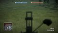 A M60's iron sights in Battlefield: Bad Company