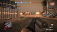 The 9A91 being aimed.