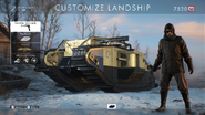 When customizing the Mark V Landship, a random bug may occur in which the Pilot class is shown but can't be used.